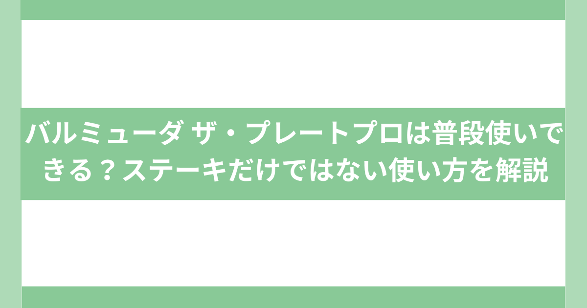 バルミューダ座プレートプロ　お家でステーキ